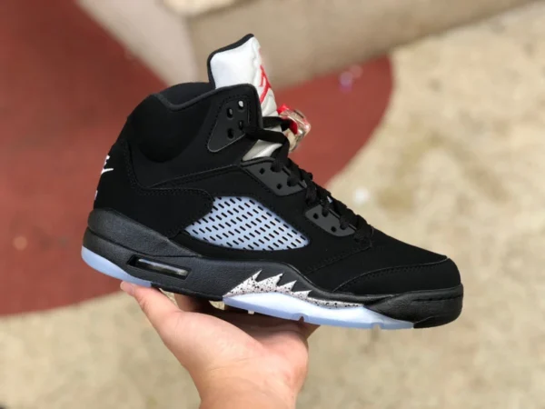 aj5 черный серебристый Air Jordan 5 OG Metallic Black AJ5 черный серебристый 845035-003