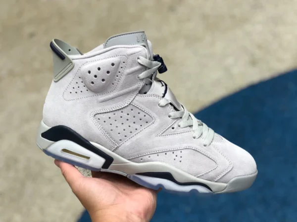 aj6 Georgetown Air Jordan 6 AJ6 Georgetown серо-синие замшевые высокие баскетбольные кроссовки CT8529-012