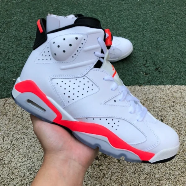 aj6 инфракрасный чистый оригинальный Air Jordan 6 инфракрасный AJ6 Sakuragi белый красный инфракрасный 384664-384665-123