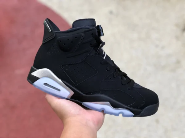 aj6 черный серебристый высокий топ Air Jordan 6 черный серебристый высокий топ ретро металлик серебристый dx2836-001