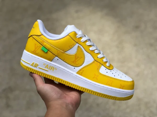 Шарнир Af1 LV Louis Vuitton LV x Nike Air Force 1 x кремовый шарнир AF1 Air Force One шарнир LV MS02