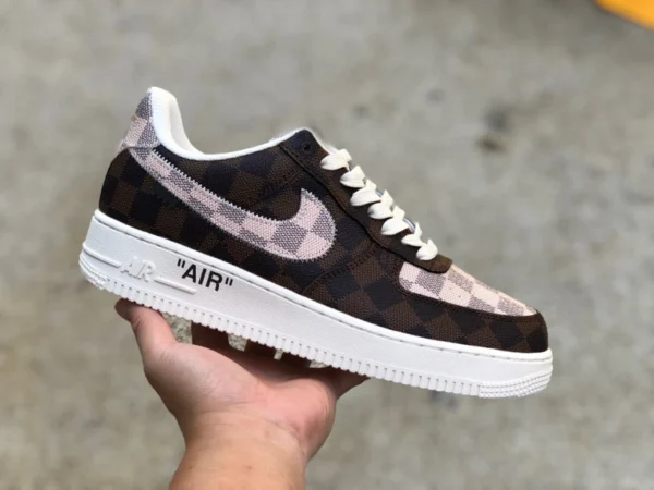 Шарнир Af1 LV Louis Vuitton LV x Nike Air Force 1 x кремовый шарнир AF1 Air Force One шарнир LV 1A9V