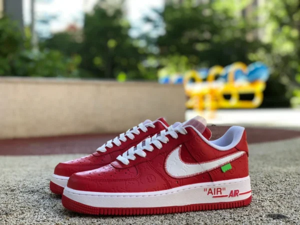 Шарнир Af1 LV Louis Vuitton LV x Nike Air Force 1 x кремовый шарнир AF1 Air Force One шарнир LV MS02