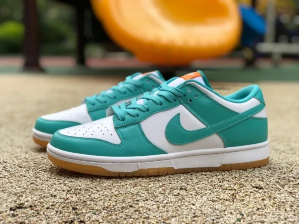 Бело-зеленые низкие кеды Dunk Nike Dunk Low бирюзовые Tiffany DV2190-100