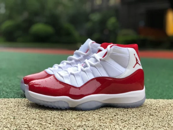 aj11 Высокие кроссовки Cherry Red Pure Original Air Jordan 11 «Cherry» AJ11 Cherry Red White Red CT8012-116