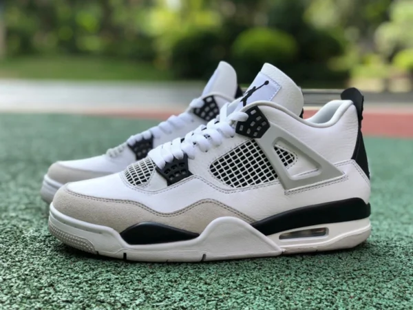 aj4 серый белый черный Air Jordan 4 AJ4 серый белый черный панда белый цемент баскетбольные кроссовки DH6927-111