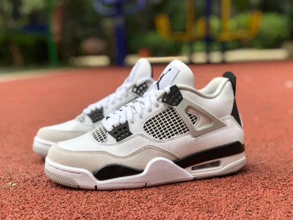 aj4 серый белый черный Air Jordan 4 AJ4 серый белый черный панда белый цемент баскетбольные кроссовки DH6927-111