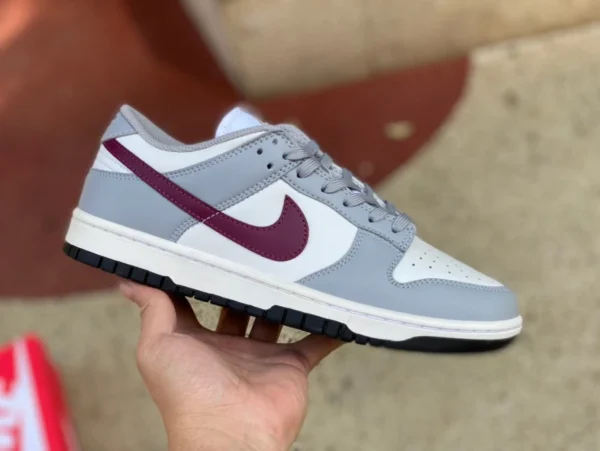 Dunk серо-красные кроссовки Nike Dunk Low Grey Бело-серые низкие кеды DD1503-122