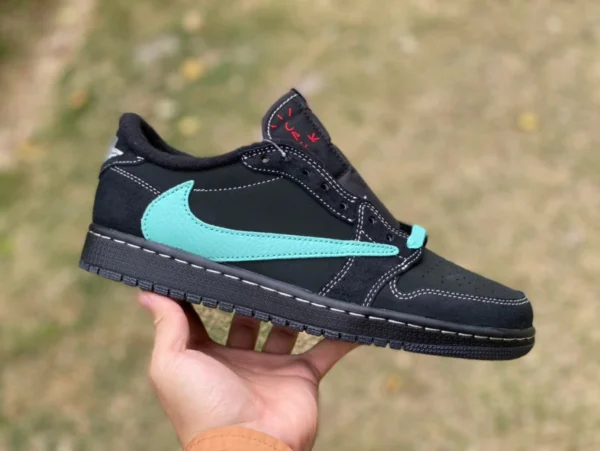 aj1 barb low черный Tiffany IFFANY & CO./Tiffany x Travis Scott x Air Jordan 1 Low «11837» Tiffany