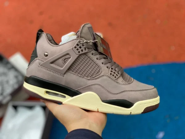 aj4 бордово-коричневый AMM Maniére x Air Jordan 4 AJ4 бордово-коричневый AMM Joint Limited Edition DV6773-220