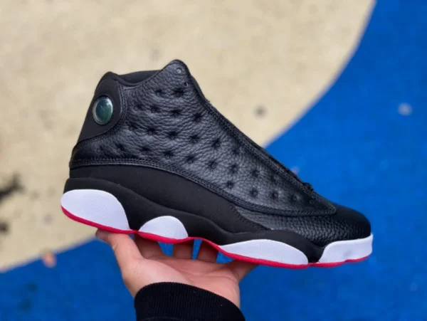 Высокие кожаные кроссовки aj13 Playoffs из натурального карбона Air Jordan 13 Playoffs Black Playoffs 2023 Edition 414571-062