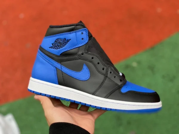 aj1 королевский синий старая модель с высоким берцем DG pure original Air Jordan 1 OG Retro Royalblue AJ1 черный синий королевский синий 555088-007