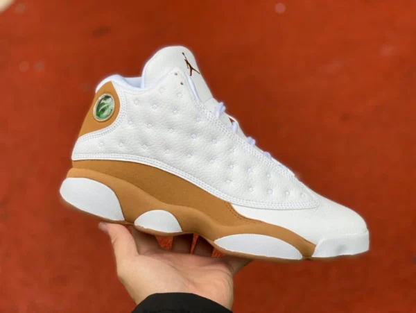 aj13 пшеничные высокие кроссовки Air Jordan 13 "Wheat" белые и желтые пшеничные 414571-171