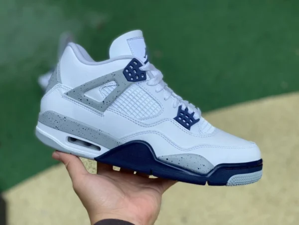 aj4 полуночно-синий специальный выпуск ljr производства Air Jordan 4 AJ4 бело-синий полуночно-синий всплеск чернил ретро баскетбольные кроссовки DH6927-140