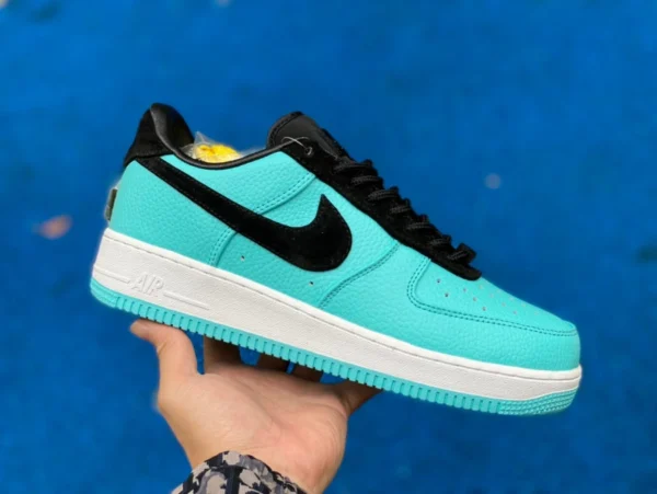 Самая экономичная версия совместного бренда Air Force Tiffany TIFFANY & CO./Tiffany x Nike Air Force 1 Low 11837" Модные ретро кроссовки совместного бренда Tiffany