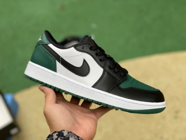 aj1 черно-белые зеленые туфли для гольфа pure original Air Jordan 1 LowGolf зеленые низкие туфли для гольфа Aj1 DD9315-107