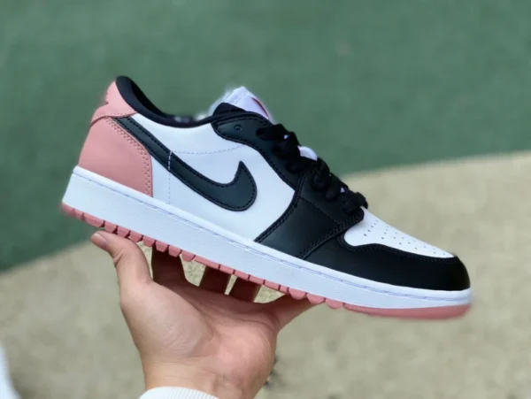 aj1 грязно-розовый гольф Low Pure Original Air Jordan 1 Golf Low AJ1 черно-белый розовый грязно-розовый гольф DD9315-106