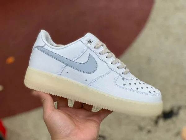 AF1 белые старые звезды чистые оригинальные кроссовки Nike Air Force 1 Low AF1 Air Force 1 star old низкие кроссовки FD0793-100