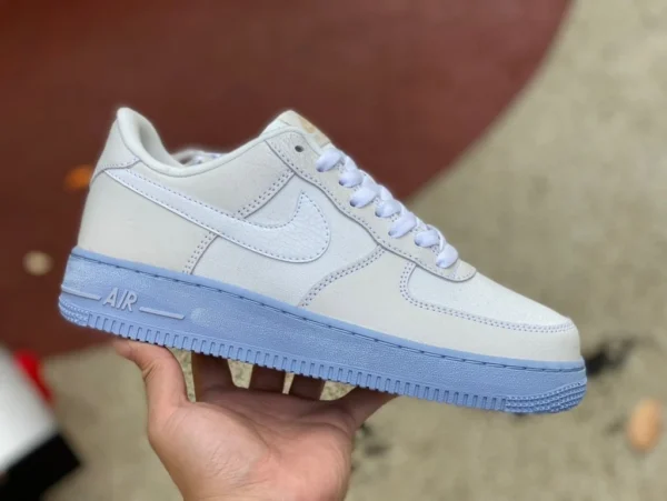 AF1 Солт-Лейк-Сити бело-серый чистый оригинальный Nike Air Force 1 07 LV8 Солт-Лейк-Сити бело-серый AF1 низкие повседневные кроссовки DV0787-100