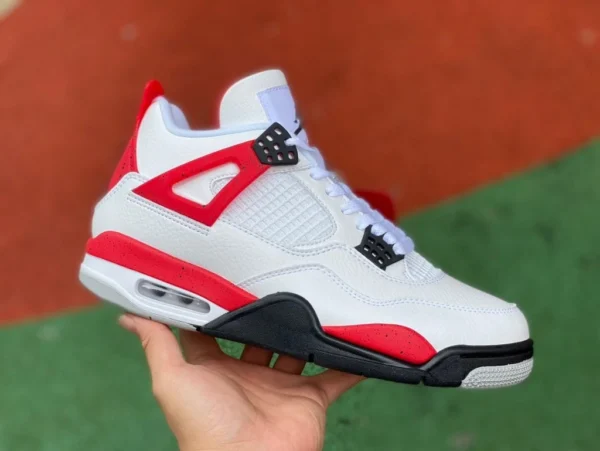 aj4 белый красный цемент Air Jordan 4 Red Cement белый красный цемент dh6927-161