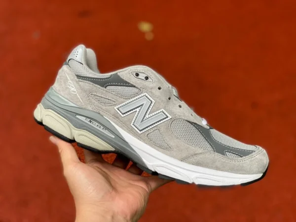 NB990 Yuanzu Grey President Edition New Balance NB990 Серые мужские и женские кроссовки в стиле ретро для спорта и отдыха американского производства M990GY3