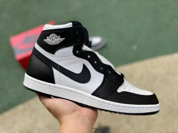 aj1 черно-белые высокие кеды 85, специальное издание LJR, произведенное Air Jordan 1 High AJ1, черно-белые модные баскетбольные кроссовки в стиле ретро с пандой BQ4422-001