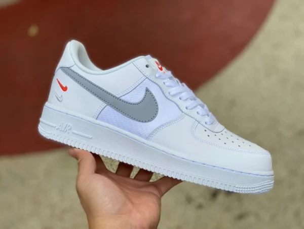 AF1 серебристый двойной крючок, оригинальные Nike Air Force 1 AF1 серебристый двойной крючок FD0666-100