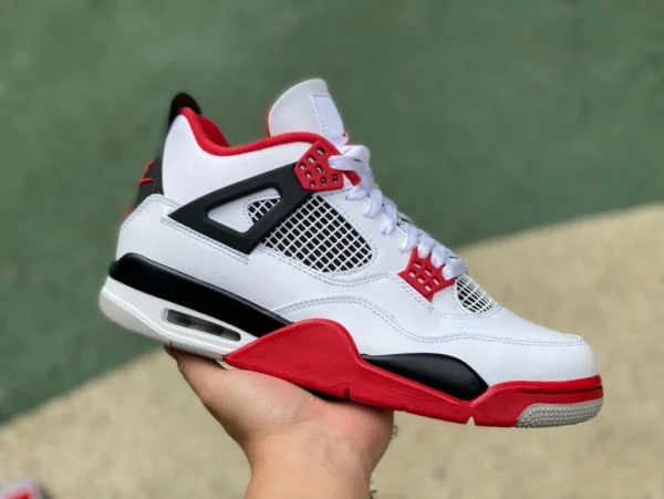 aj4 огненно-красный специальный выпуск ljr произведенный Air Jordan 4 AJ4 черный и белый красный пара модель огненно-красный 2020 реплика DC7770-160