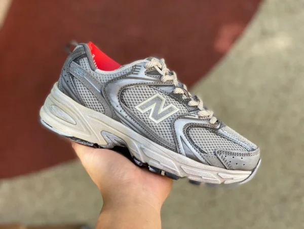 NB530GT серо-серебристый чистый оригинальный NEW BALANCE NB530, мужская и женская спортивная и повседневная обувь с низким берцем MR530TG