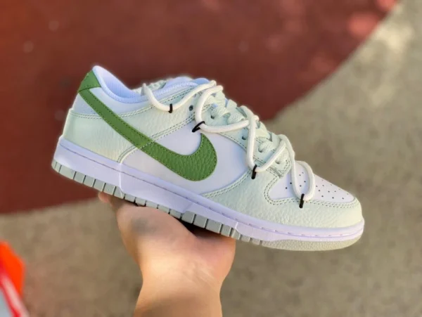 Dunk белые светло-зеленые ремешки Nike Dunk Low белые светло-зеленые нескользящие низкие спортивные кроссовки в стиле ретро DN1431-102