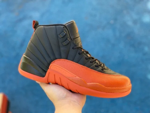 aj12 черно-оранжевые высокие кроссовки Air Jordan 12 WMNS «Brilliant Orange» ярко-оранжевые FD9101-081