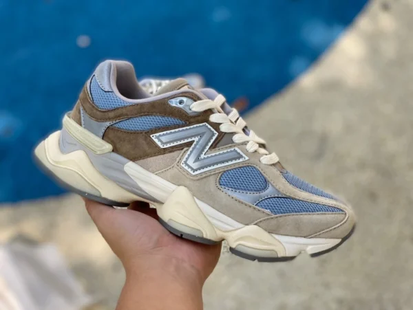 NB9060 Серый Коричневый Синий New Balance/New Balance 9060 Series Millennium Little Elephant Hoof Обувь для спорта и отдыха для папы U9060MUS