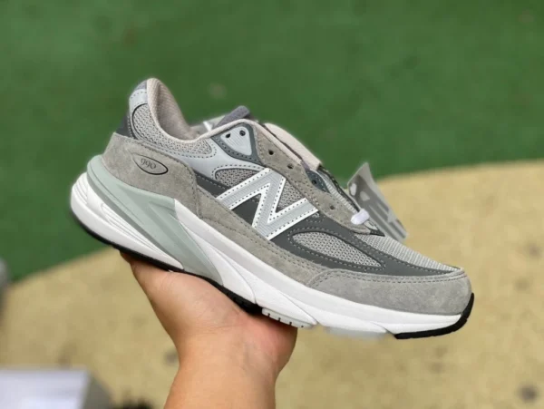 NB990v6 Бело-серый President Edition New Balance 990 V6 Бело-серый Ретро повседневные модные кроссовки M990GL6