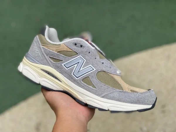 NB990v3 серо-коричневый Низкие кроссовки New Balance Teddy Made series NB 990V3 для мужчин и женщин, серо-коричневый M990TG3