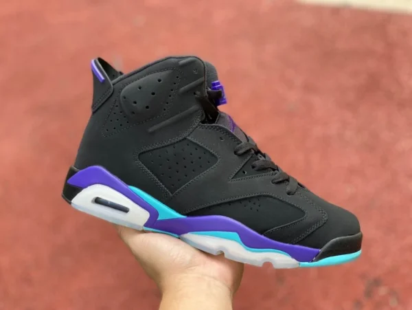 aj6 черно-фиолетовый Air Jordan AJ6 Retro «Aqua» черно-фиолетовый CT8529-004