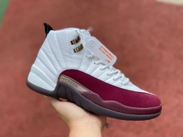 aj12 белое вино красное AMM AMM x Air Jordan 12 AJ12 белое вино красное A Ma Maniere DV6989-100