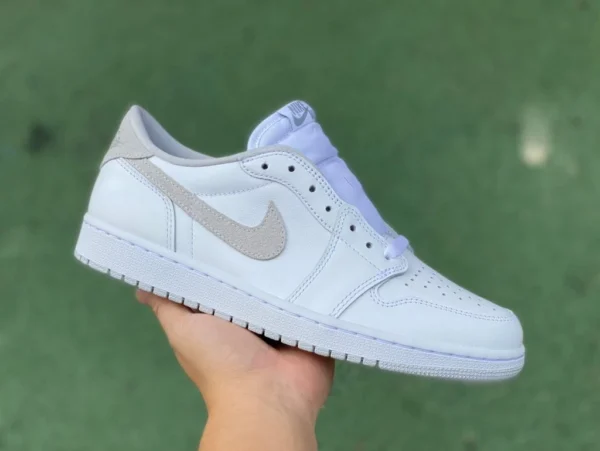 aj1 бело-серый low специальное издание ljr выпущено Air Jordan 1 Low OG нейтрально-серый серо-белый Joe 1 AJ1 low top CZ07