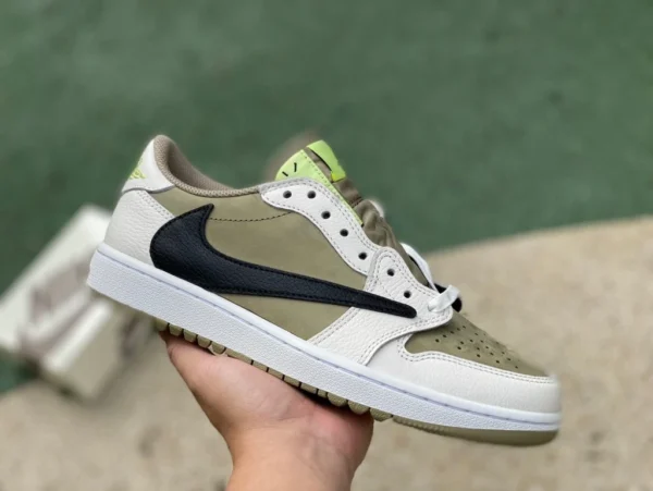 aj1 barb low top avocado pure original Air Jordan 1 x Travis Scott TS с низким колпаком FZ3124-200