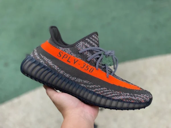 Кокос 350v2 серый оранжевый 3.0 s2 чистый оригинал Adidas Yeezy Boost 350 V2 серый оранжевый 3.0 кроссовки HQ7045