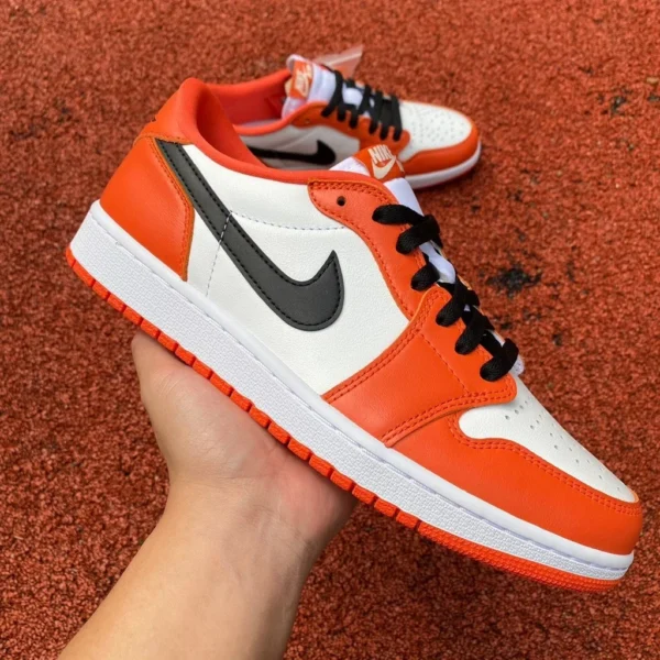 aj1 белая пряжка сломанная низкая y3 чистый оригинал Air Jordan 1 Low AJ1 белая пряжка сломанная низкая черно-белый оранжевый CZ0790-801