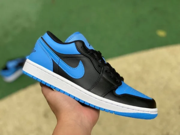 aj1 черно-синий low pure оригинальные Air Jordan 1 Low AJ1 черно-синий ретро 553558041