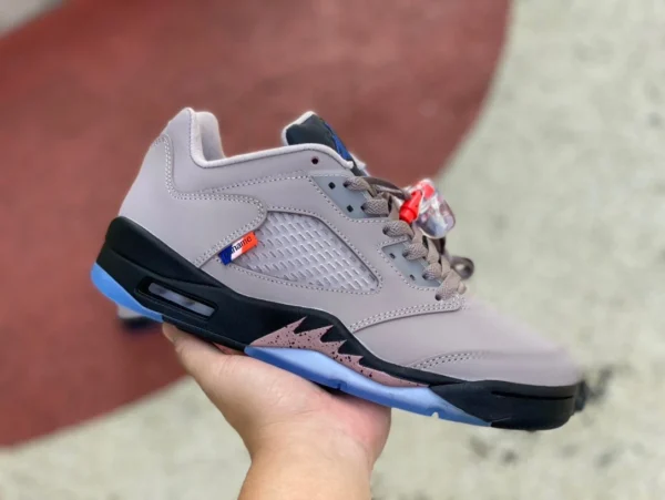 aj5 серо-коричневый низкие баскетбольные кроссовки Air Jordan 5 Retro Low AJ5 PSG Paris серо-коричневые баскетбольные кроссовки DX6325204