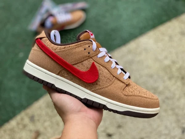 Совместные модные низкие кроссовки Dunk Cork Edison Chen s2 Pure Original Nike Dunk Cork Edison Chen Clot FN0317121