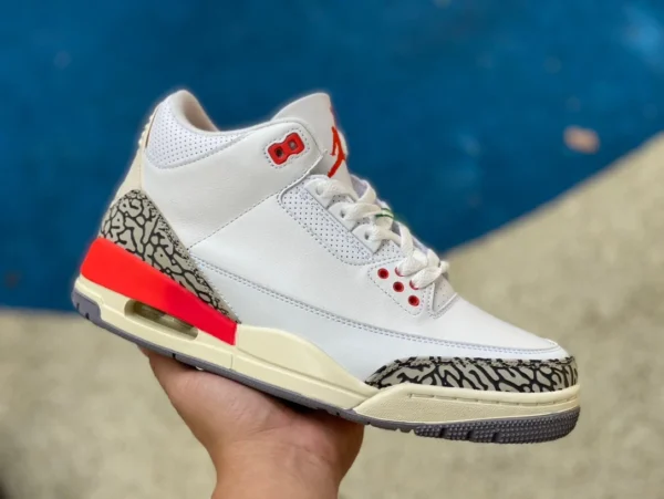 aj3 белый и красный старый новый AIR JORDAN 3 GEORGIA PEACH ВЫПУСКА ЛЕТО 2024 модель ck9246121