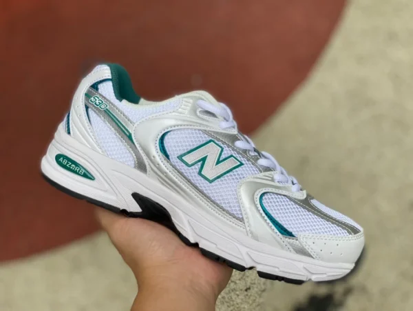 NB530 бело-зеленая мужская и женская обувь New Balance NB 530 серии спортивные ретро спортивные кроссовки для папы MR530AB