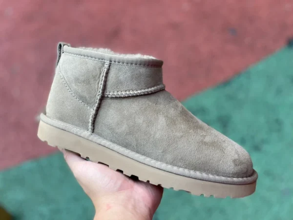 UGG/хлопковые туфли на толстой подошве, светло-зеленые замшевые UGG Tasman, простые повседневные модные хлопковые тапочки для женщин