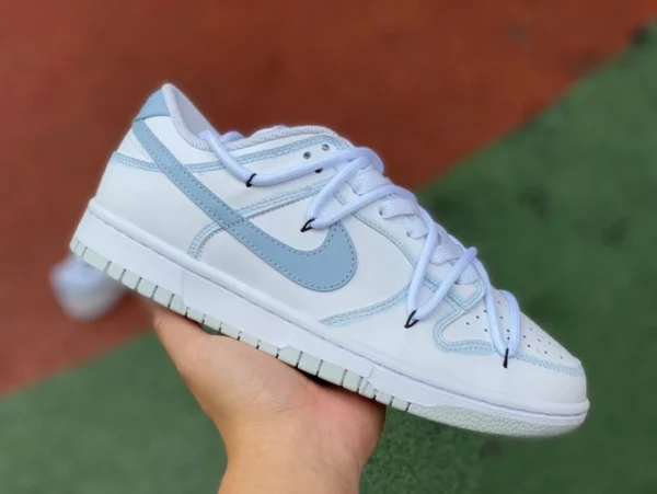 Dunk бело-синий ремешок Nike Dunk Low классические повседневные туфли для скейтборда с низким берцем в стиле ретро DH9765102