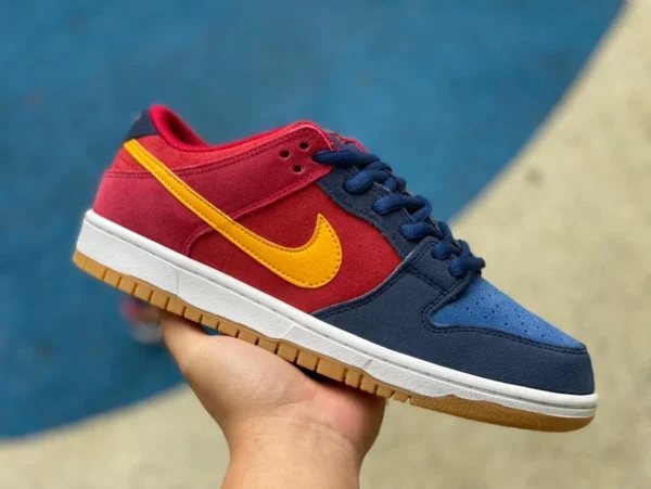 Dunk Red and Blue Yuanyang Nike SB Dunk Low Red and Blue Yuanyang Barcelona повседневные спортивные туфли для скейтборда с низким берцем DJ0606400