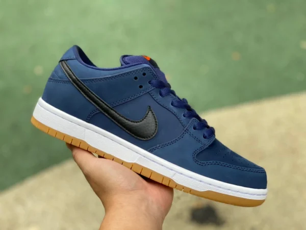 Dunk темно-синие кроссовки из сырой резины оригинальные Nike SB Dunk Low Pro ISO Navy Gum темно-синие кроссовки CW7463-401