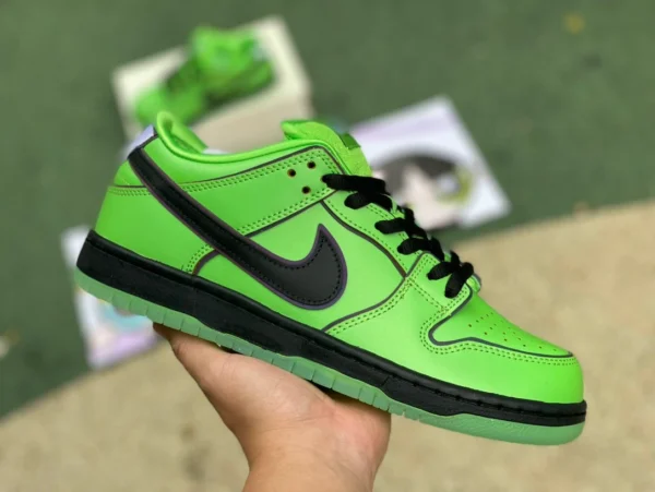 Dunk Powerpuff Girls Green Pure Original The Powerpuff Girls x Nike SB Dunk Low "Buttercup" FZ8